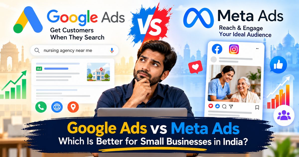 Google Ads vs Meta Ads comparison for small businesses in India